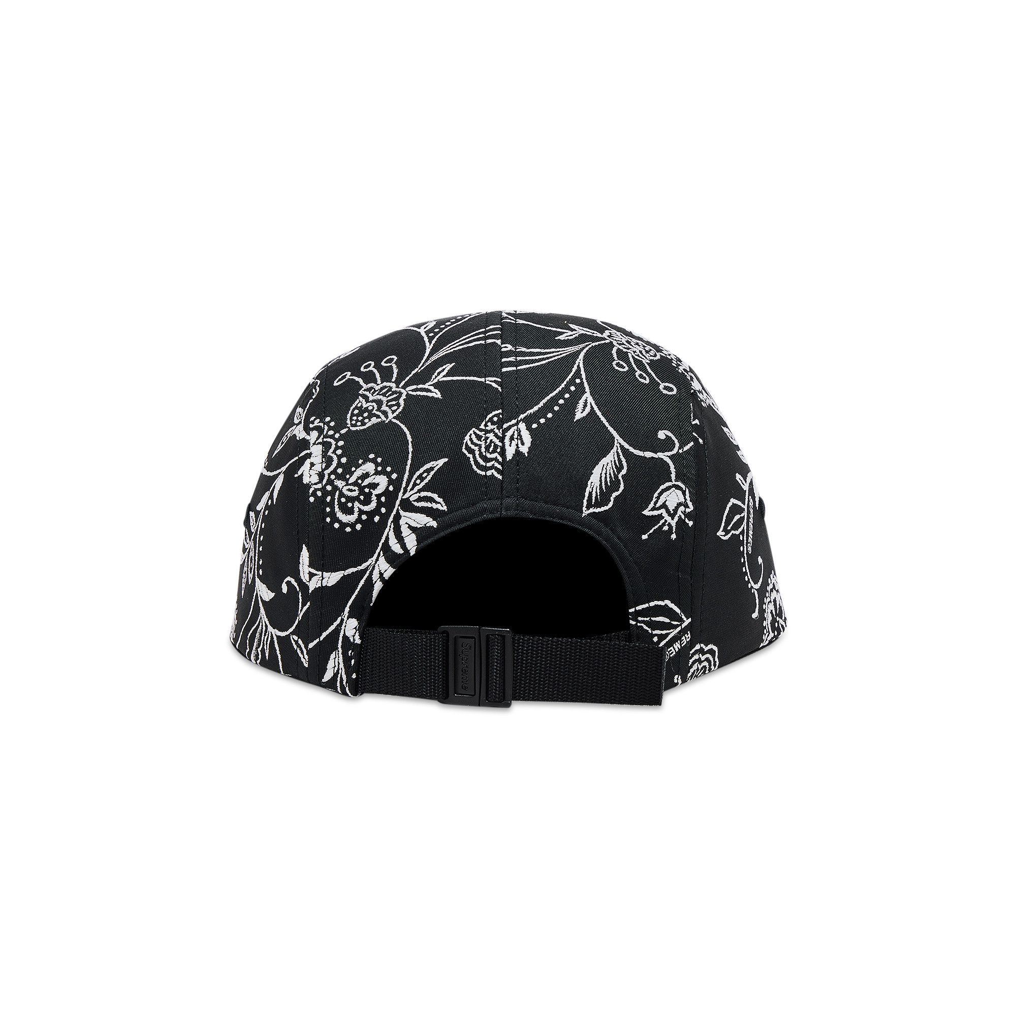 Buy Supreme Floral Jacquard Camp Cap 'Black' - SS25H36 BLACK