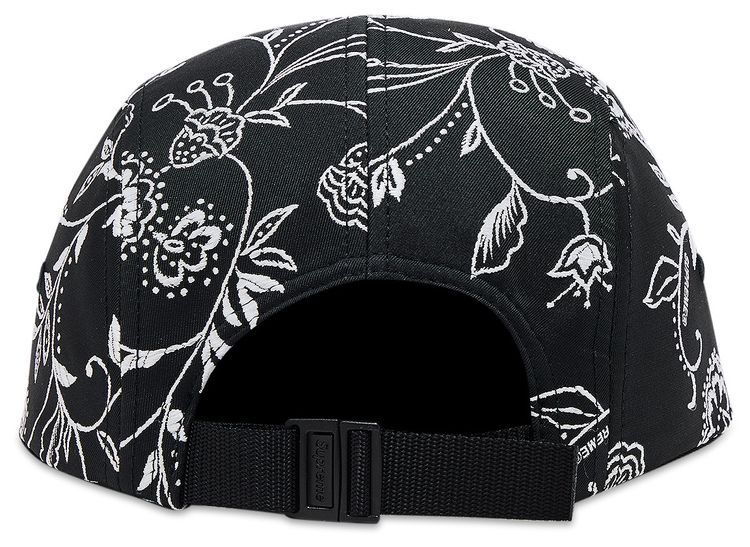 Supreme Floral Jacquard Camp Cap Black
