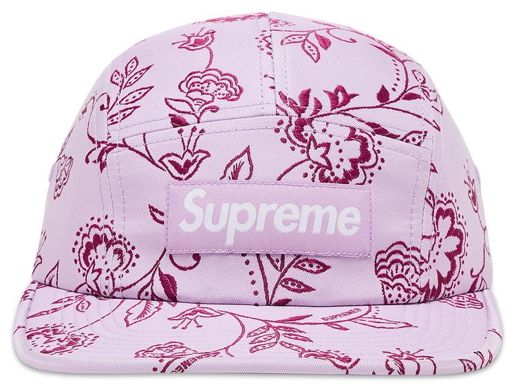 Supreme Floral Jacquard Camp Cap Lavender