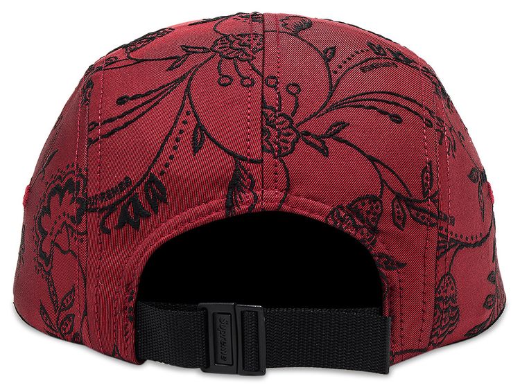 Supreme Floral Jacquard Camp Cap Red