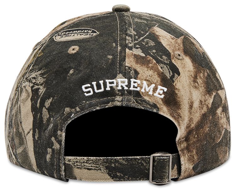Supreme License Plate 6 Panel Realtree Hardwoods Camo