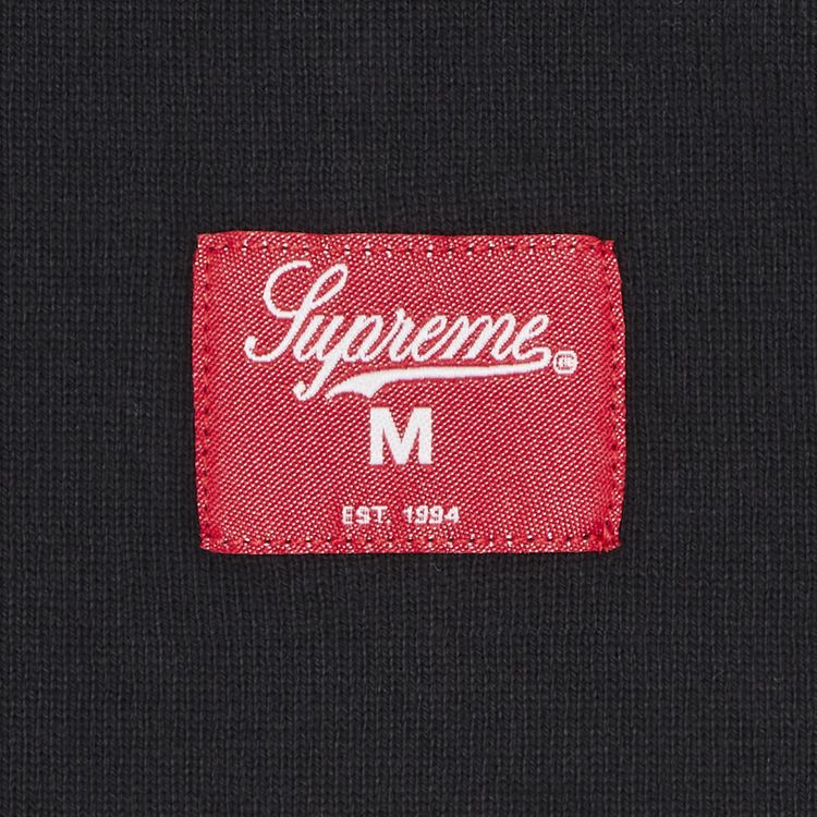 Supreme Paneled Piping Long Sleeve Top Black