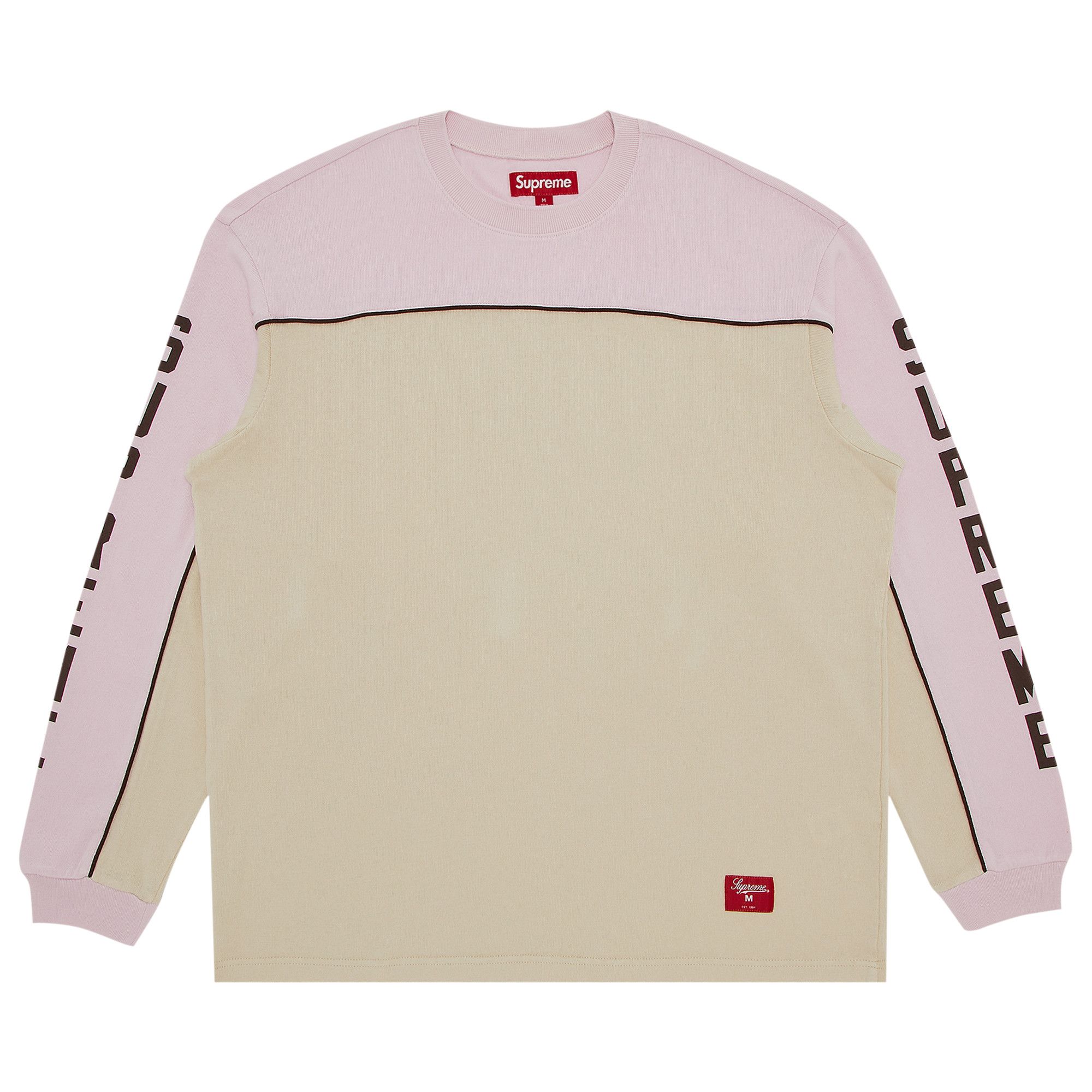 Buy Supreme Paneled Piping Long-Sleeve Top 'Tan' - SS25KN67