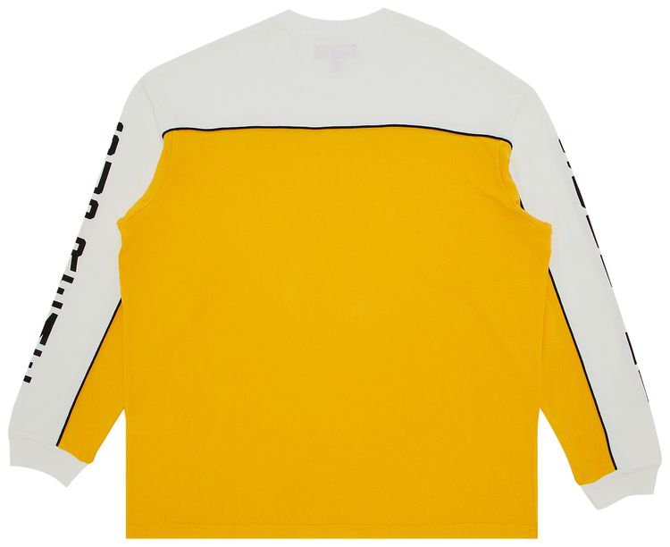 Supreme Paneled Piping Long Sleeve Top Yellow