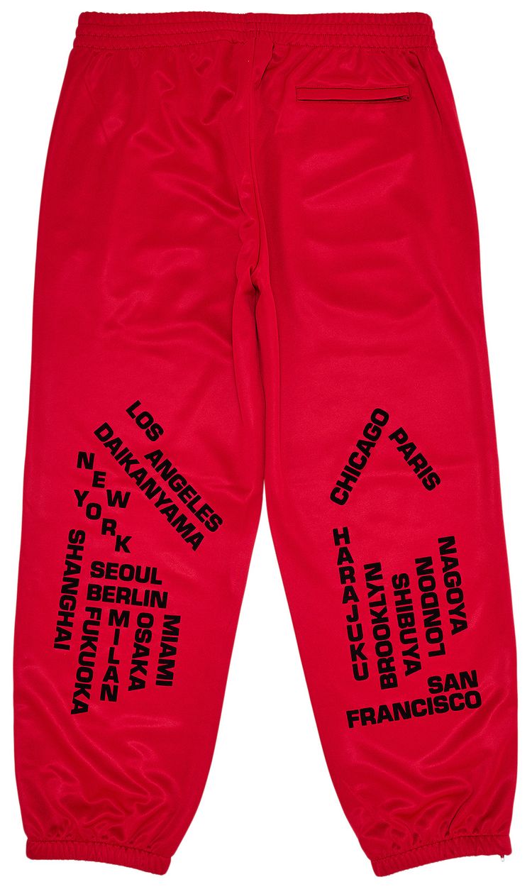 Supreme Worldwide Tricot Track Pant Red