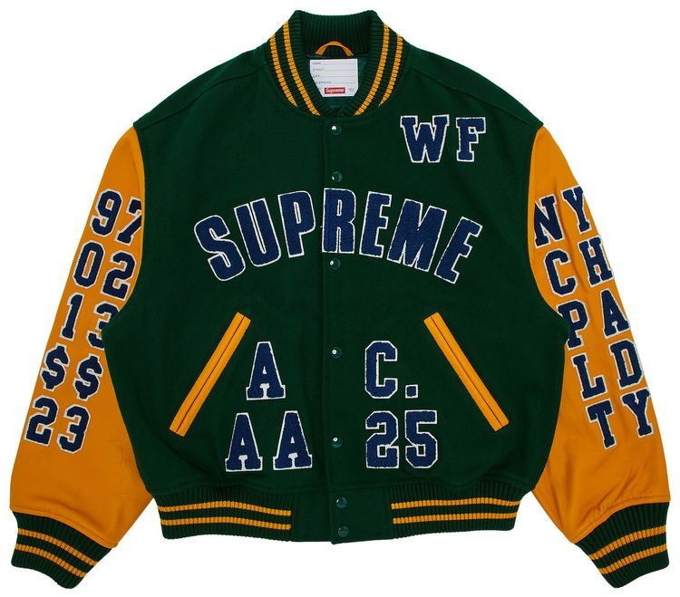 Supreme Praises Varsity Jacket Green