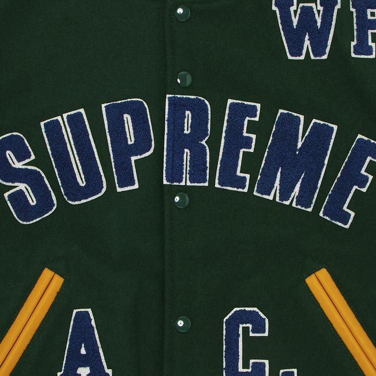 Supreme Praises Varsity Jacket Green