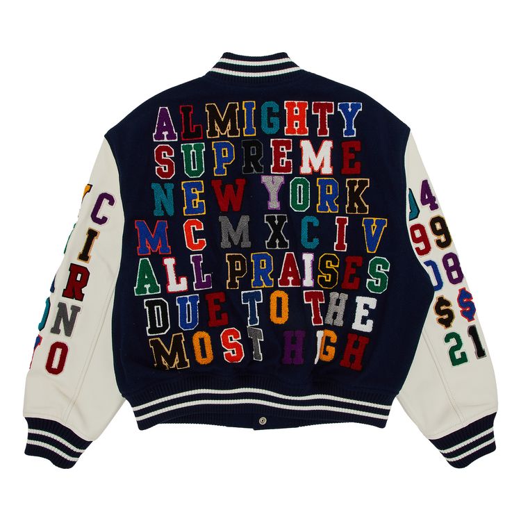 Buy Supreme Praises Varsity Jacket 