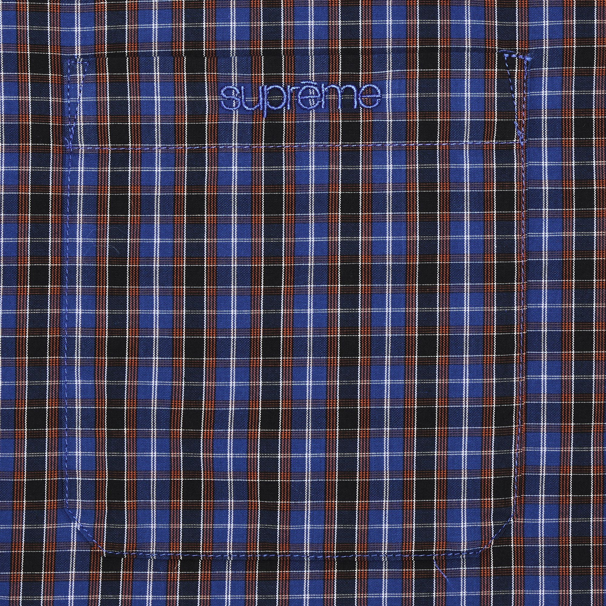 Buy Supreme Mini Plaid Short-Sleeve Shirt 'Blue' - SS25S12 BLUE | GOAT