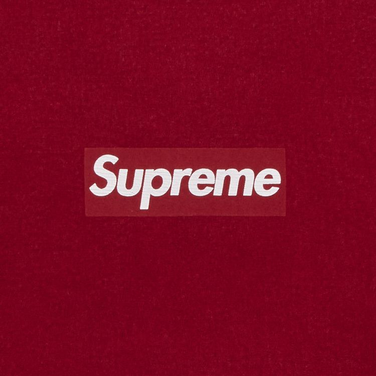 Supreme Washed Box Logo Crewneck Red