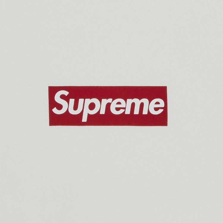 Supreme Washed Box Logo Crewneck White