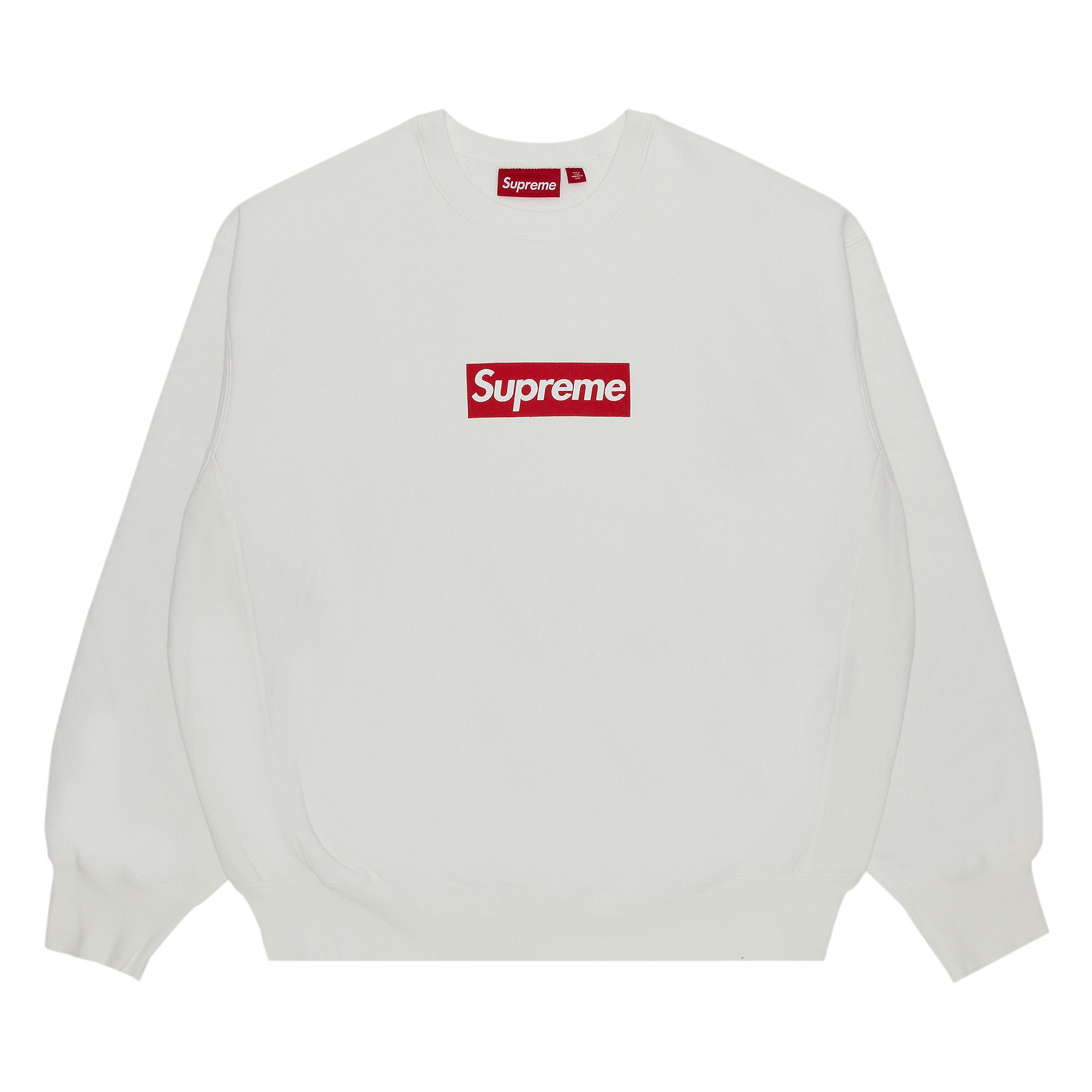 Buy Supreme Washed Box Logo Crewneck 'White' - SS25SW2 WHITE