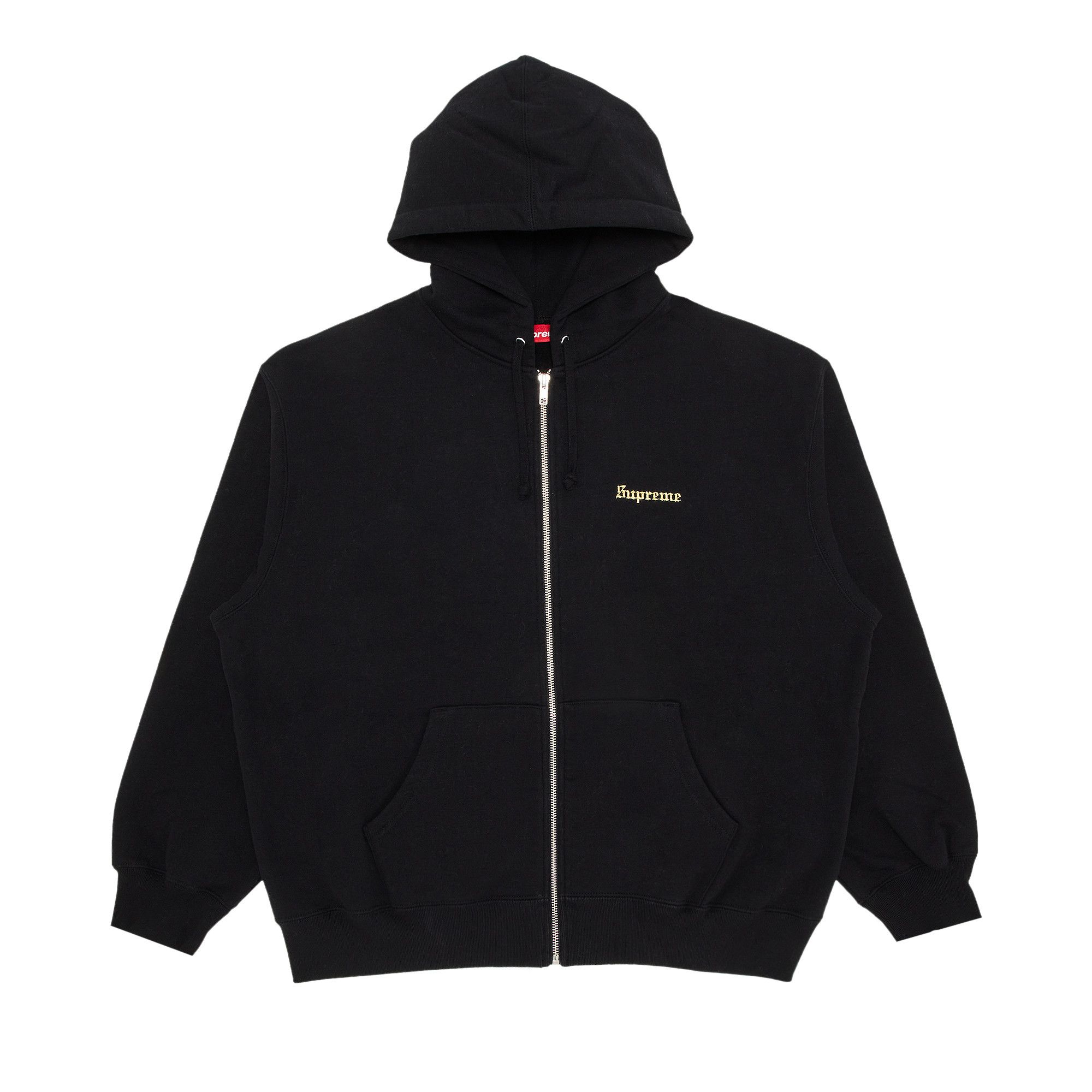 Buy Supreme Crest Zip Up Hooded Sweatshirt 'Black Buy Supreme Crest Zip Up Hooded Sweatshirt 'Black