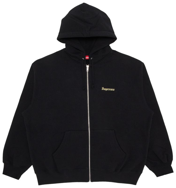 Buy Supreme Crest Zip Up Hooded Sweatshirt 'Black' SS25SW35