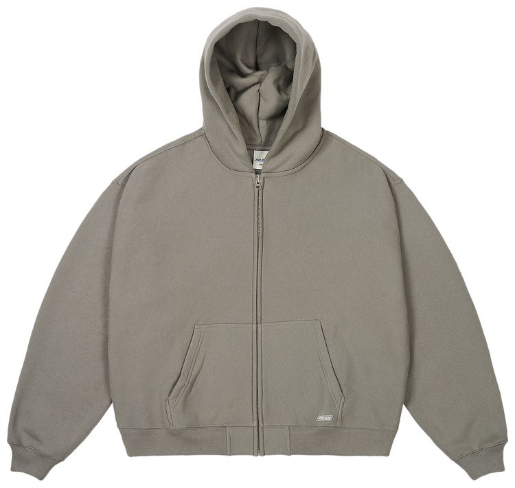 Palace Unisex Zip Hood Charcoal