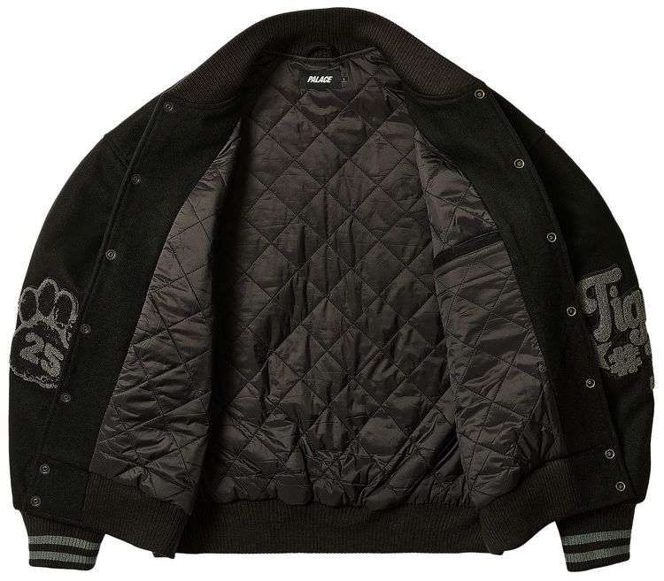 Palace Tora Tora Varsity Jacket Black