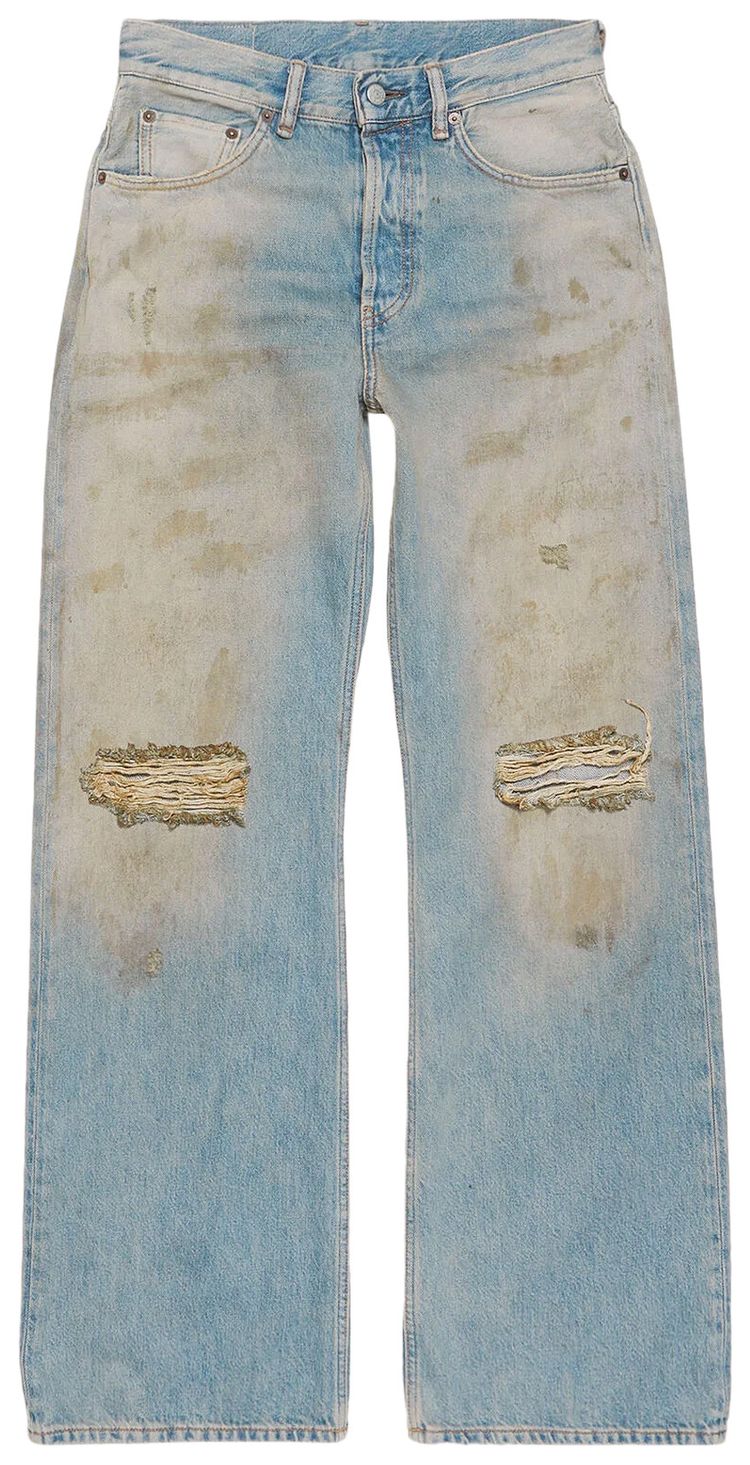 Acne Studios 2021M Loose Fit Jeans Mid Blue