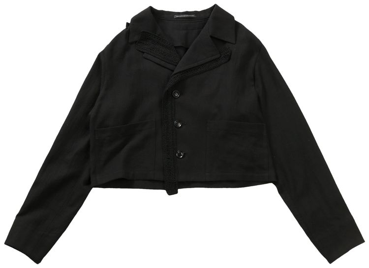 Ys O 3 Button Blouson Black