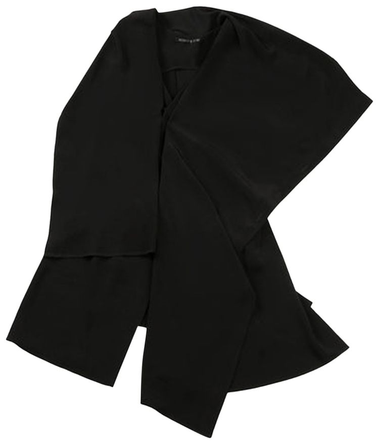 Yohji Yamamoto Draped Long Vest Black