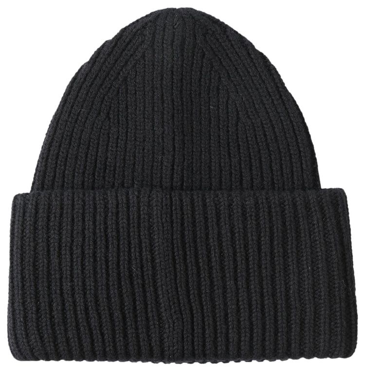 Acne Studios Crystal Face Logo Beanie Black