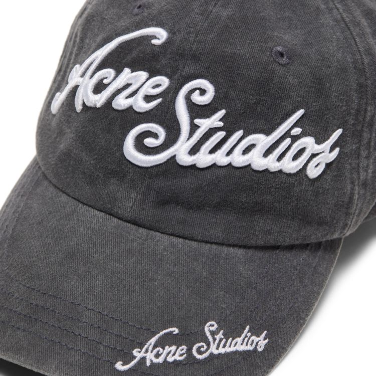 Acne Studios Logo Baseball Cap Baseball Black