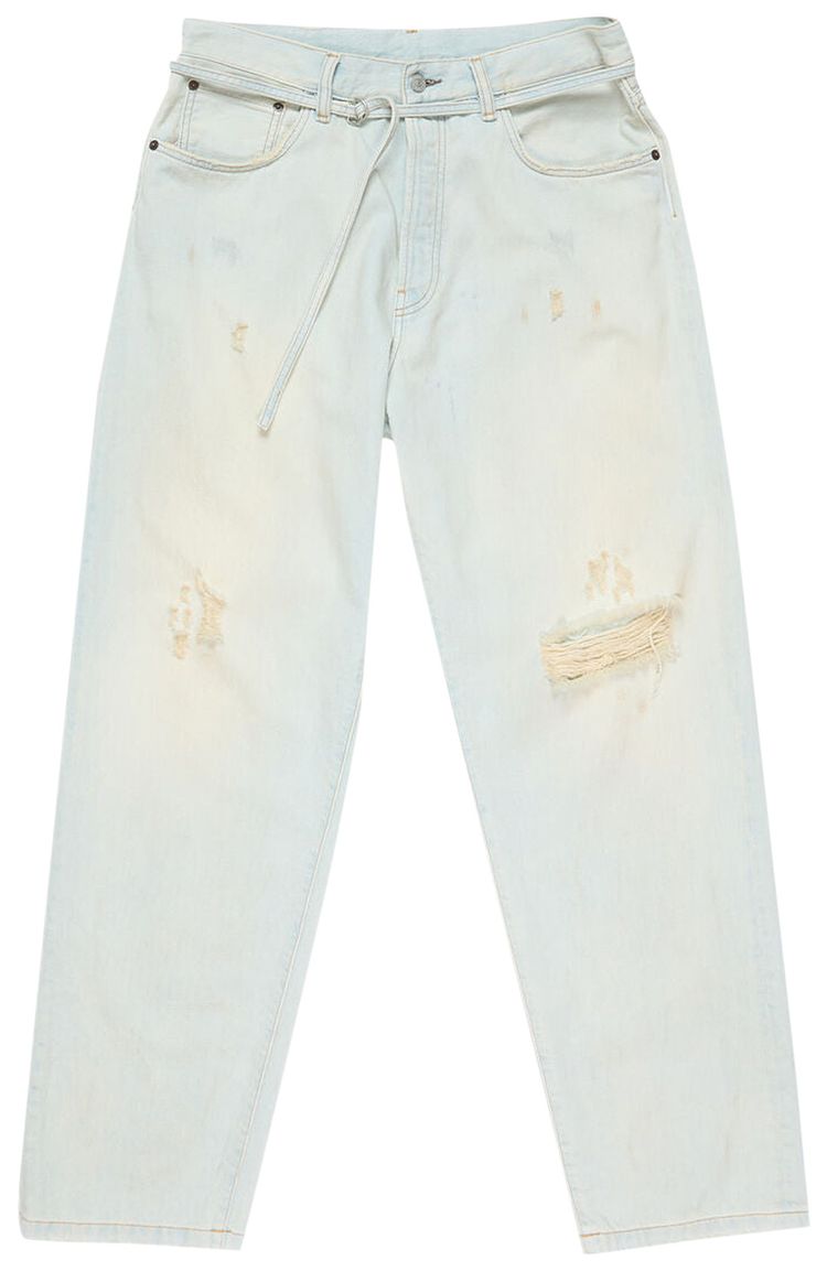 Acne Studios 1991 TOJ Loose Fit Jeans Light BlueWhite