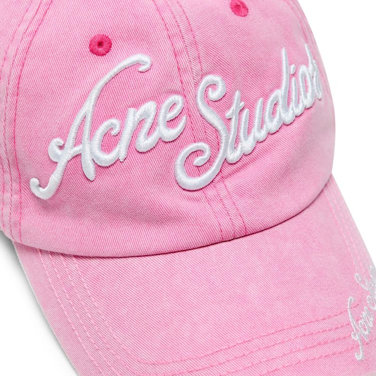 Acne Studios Logo Baseball Cap Bubble Pink