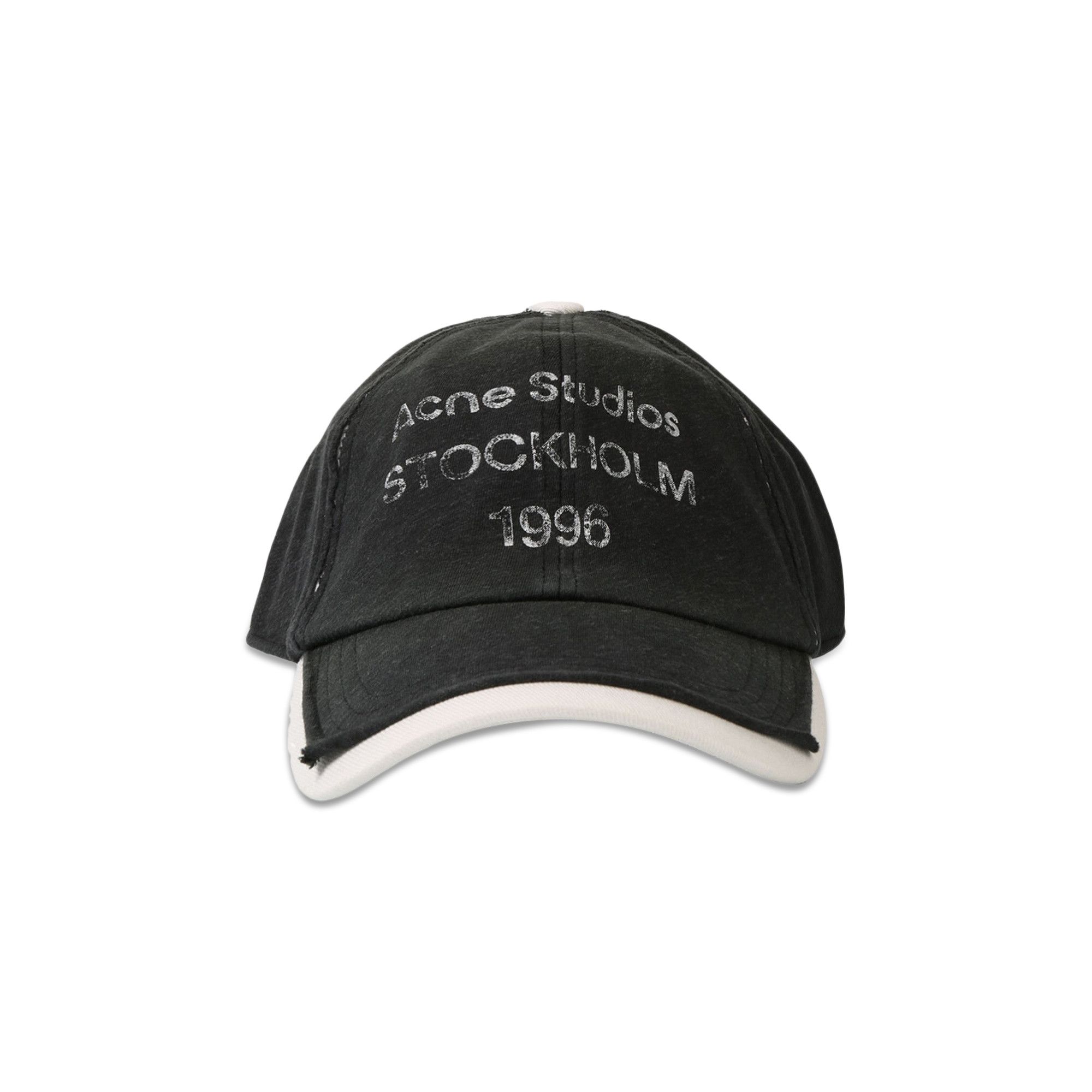 Buy Acne Studios Logo Stamp Cap 'Black' - C40370 GOAT BLAC