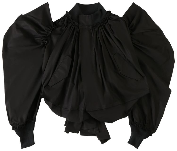 Tao Comme des Garcons Draped Blouse Black