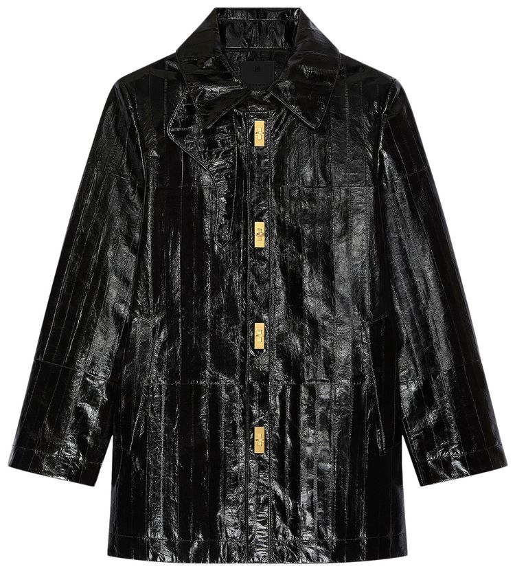 Givenchy Short Leather Jacket Black