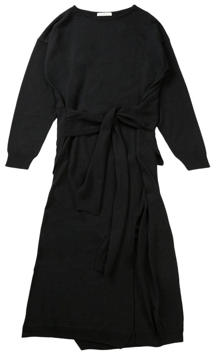 Lemaire Long Trompe LOeil Dress Black