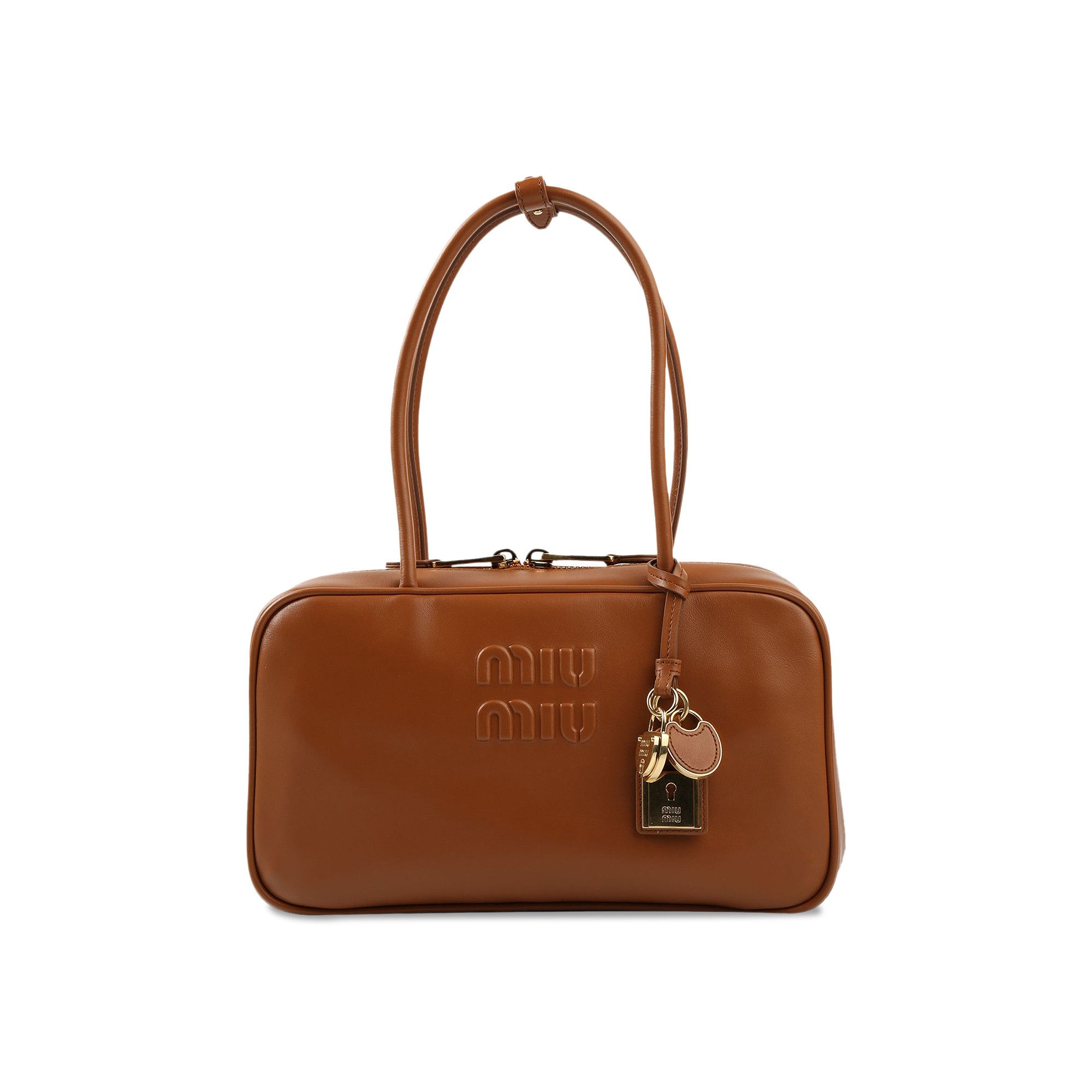 Buy Miu Miu Soft Leather Beau Bag 'Cognac' - 5BB172 2CRW