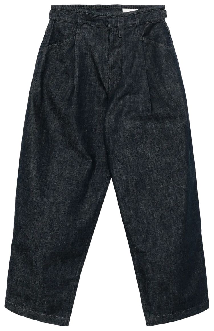 Lemaire Pleated Workwear Pants Denim Indigo