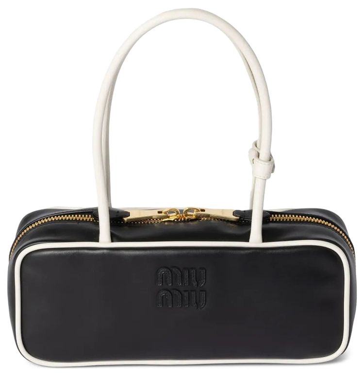 Miu Miu Contrast Beau Bag BlackWhite