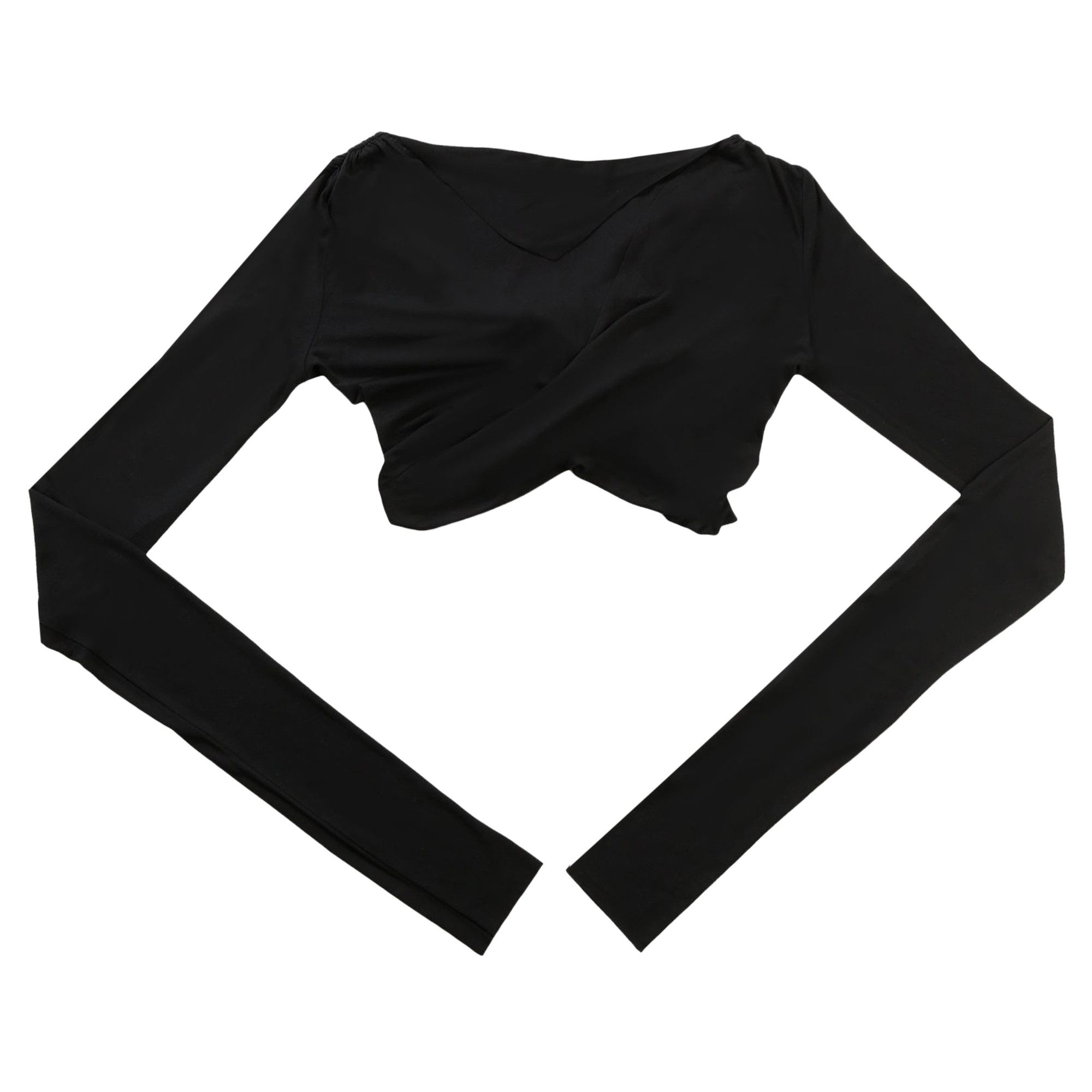 Buy Rick Owens Lilies Jade Long-Sleeve Crop T-Shirt 'Black