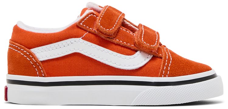 Vans Old Skool V Toddler Red Orange
