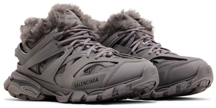 Balenciaga Track Sneaker Fake Fur   Grey