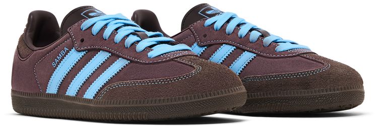 Adidas Wmns Samba OG Shadow Brown Sky Rush