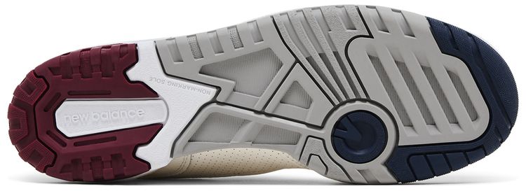 New Balance 550 Suede Toe Pack   Burgundy Navy