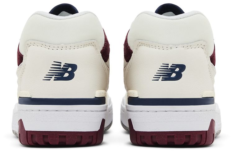 New Balance 550 Suede Toe Pack   Burgundy Navy