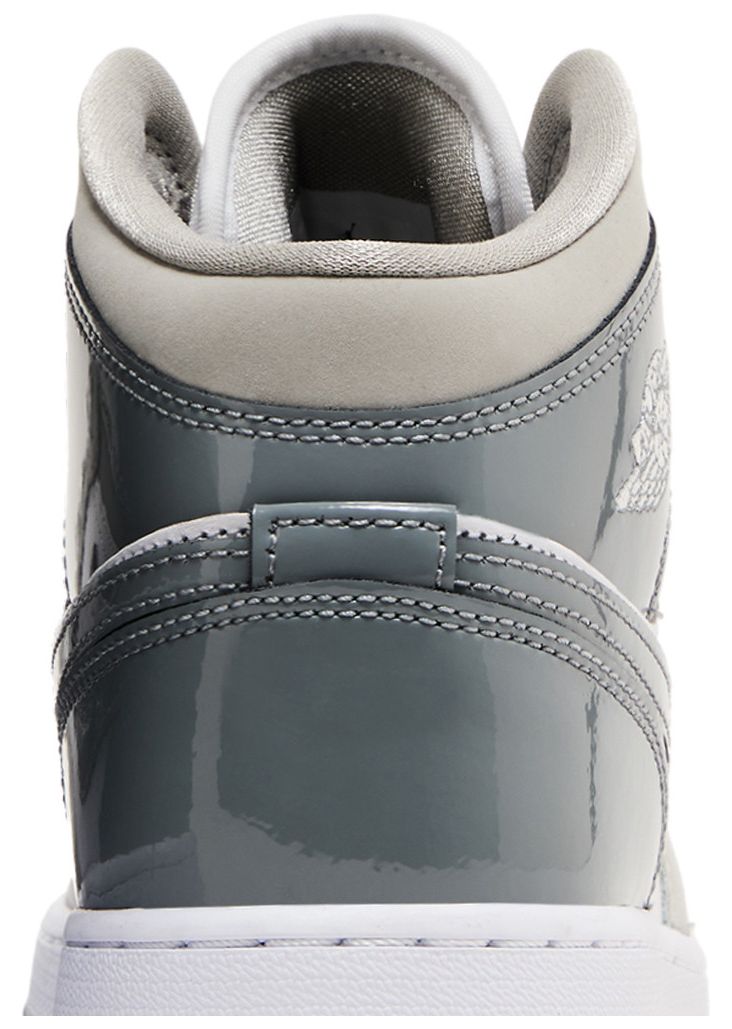 Air Jordan 1 Mid SE GS Patent Cool Grey