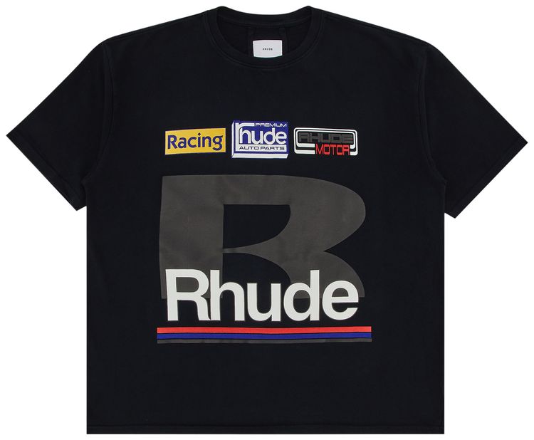 Rhude Petrol Patch Tee Vintage Black
