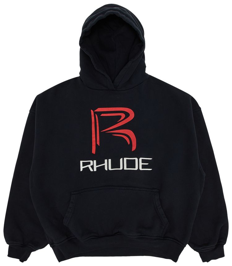 Rhude Circuit Logo Hoodie Vintage Black