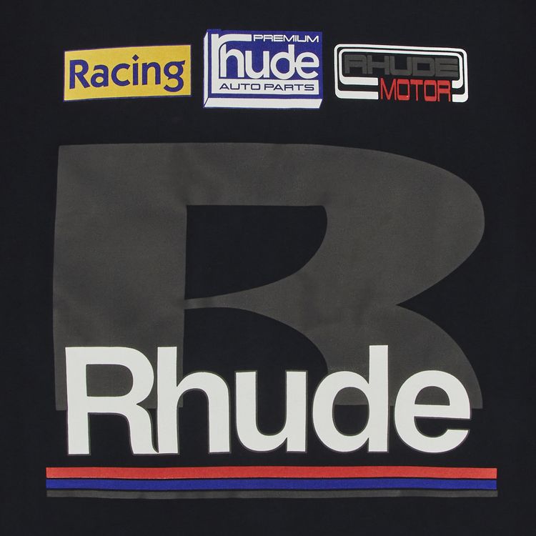 Rhude Petrol Patch Tee Vintage Black