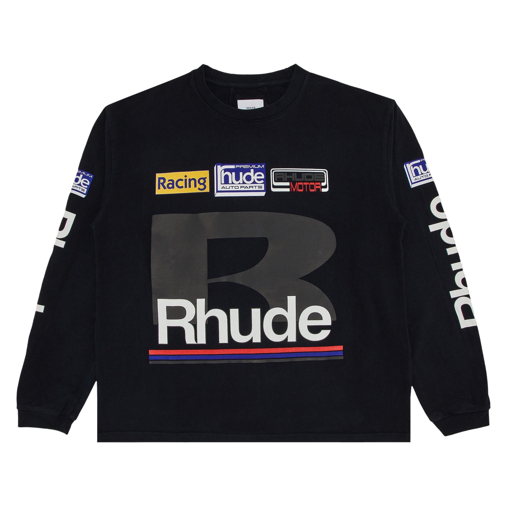 Buy Rhude Petrol Patch Long-Sleeve Tee 'Vintage Black