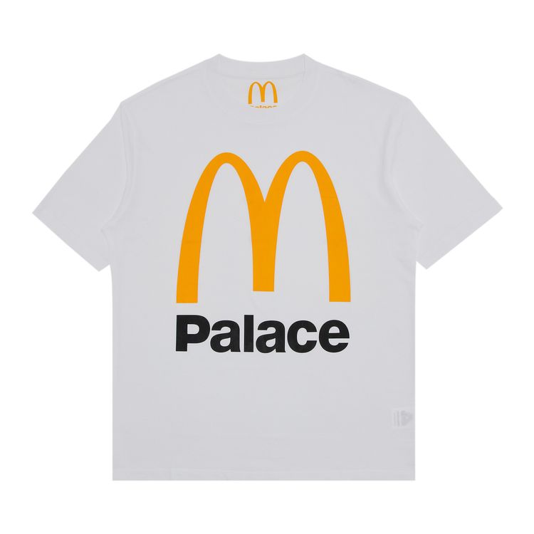 Palace x McDonalds Logo T Shirt White