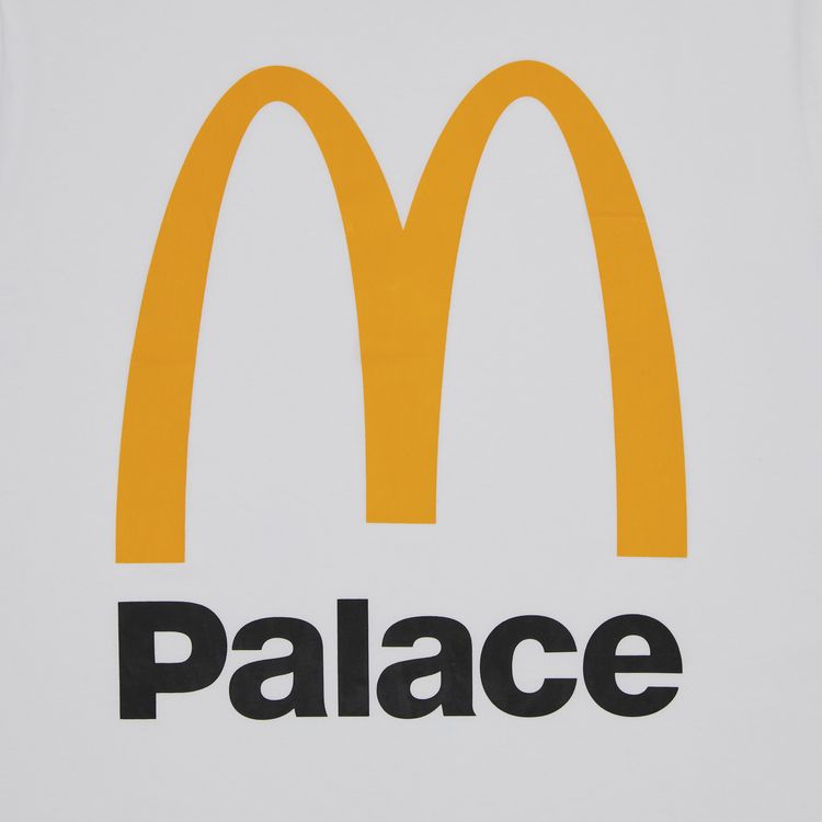 Palace x McDonalds Logo T Shirt White