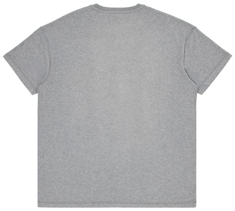 PURPLE BRAND Textured Inside Out Tee Heather Grey
