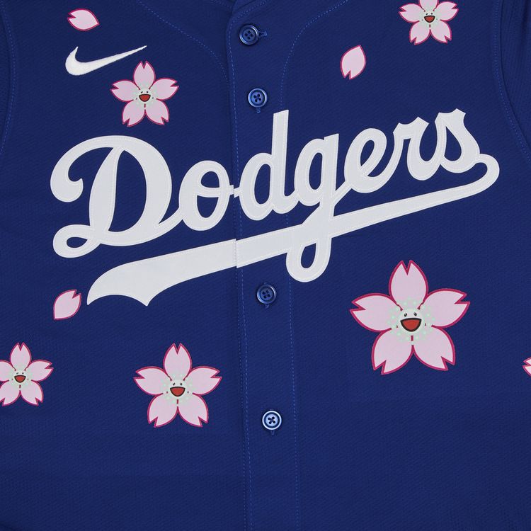 Nike x Takashi Murakami x MLB World Tour Tokyo Series 2025 Dodgers Tokyo Away Jersey Blue