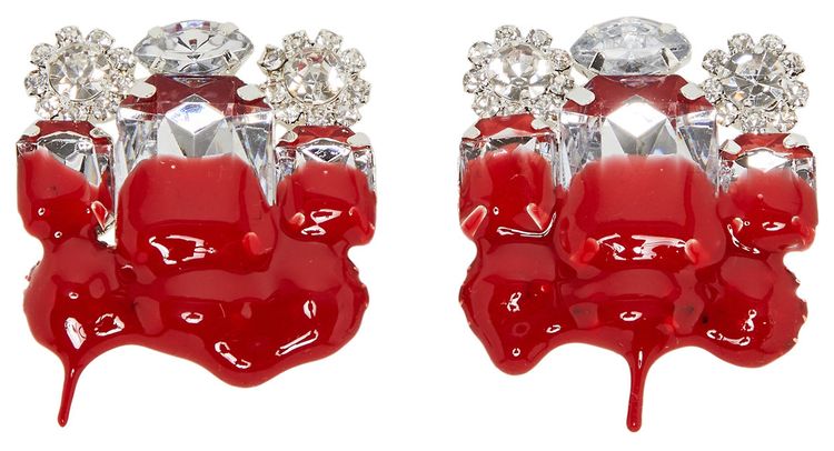 Ottolinger Diamond Clip SilverRed
